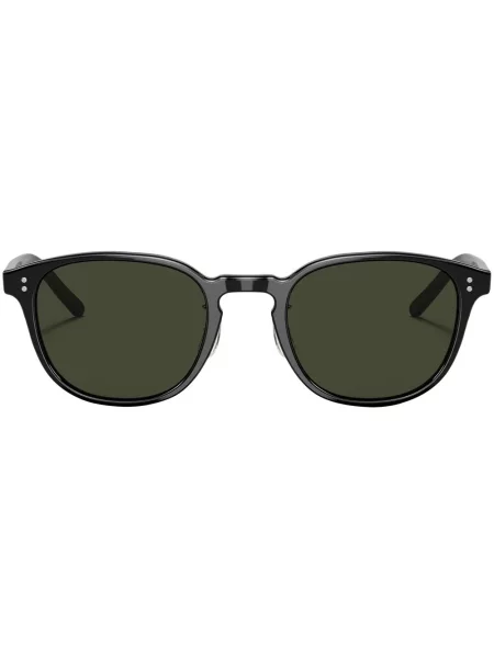 Ochelari de soare rotunzi Oliver Peoples negru
