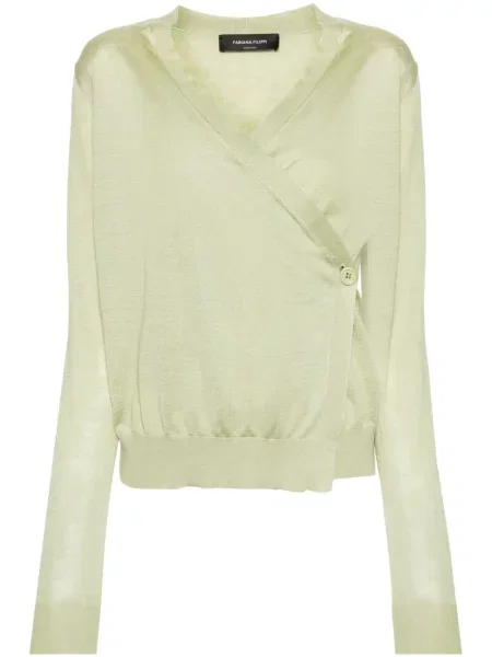 Top Fabiana Filippi tricotate verde