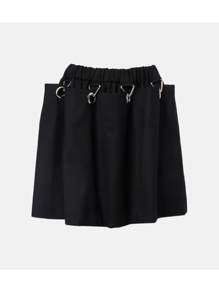 Fustă Noir Kei Ninomiya de lână negru