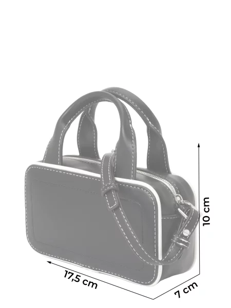 Geantă Calvin Klein Contrast Ck Mini Bauletto Bag negru