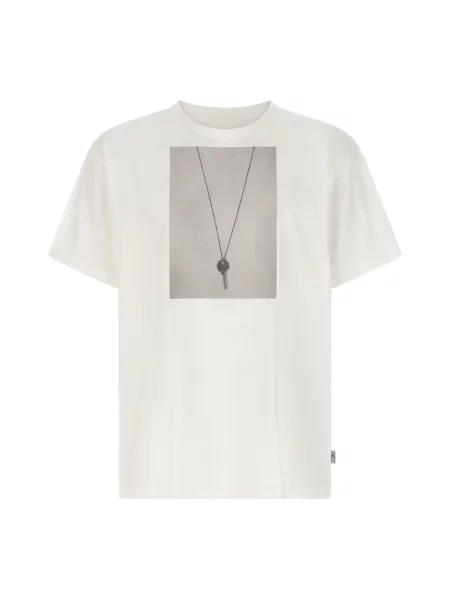 Koszulka Mm6 Maison Margiela z nadrukiem biała