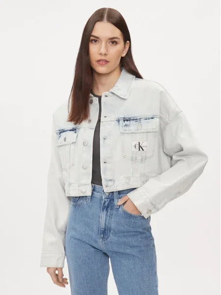 Calvin Klein Jeans Farmer kabát Oversize kék