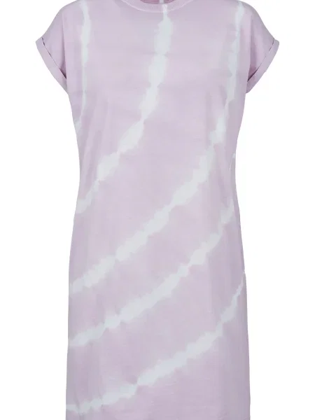 Urban Classics Rochie roz / alb