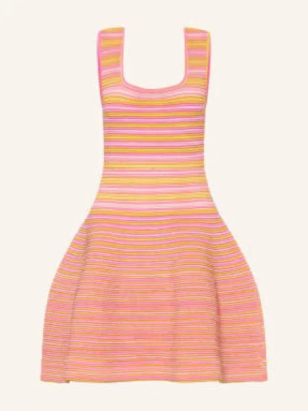 Simkhai Sukienka Koktajlowa Cally orange żółta