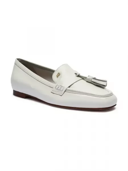 Marc Cain De piele mocasini alb