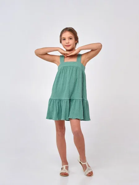 Дитячий Сарафан SMIL бірюзовий