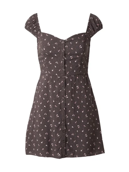 HOLLISTER Rochie de vară maro închis / rosé alb