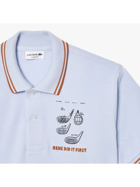 Lacoste поло чоловіче блакитне