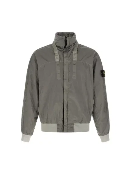 Kurtka bomber Stone Island z kamieniami szary