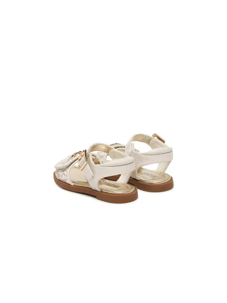 Michael Kors Kids Sandále KIERAN krémová / čierna biela