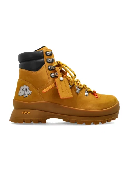 Buty trekkingowe Off-white skórzane trekkingowe białe
