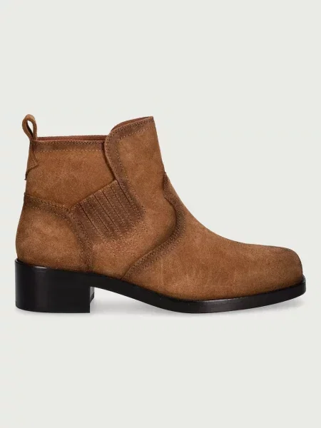 Zadig&Voltaire kotníkové boty semišové Igata Suede hnědé