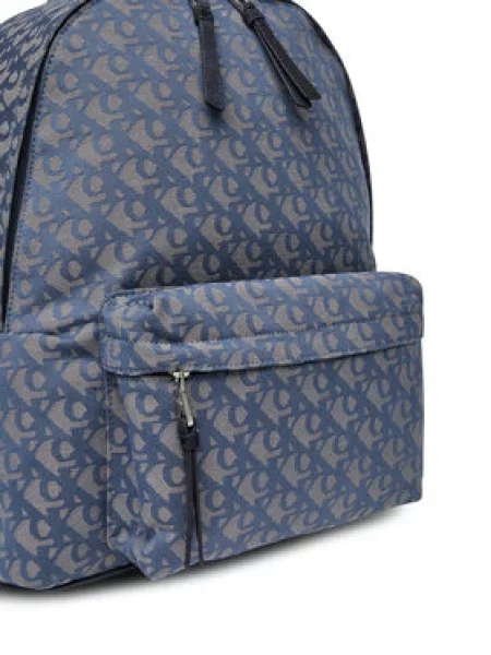 Calvin Klein Jeans Batoh Unstructured Monogram Backpack 4 modrá