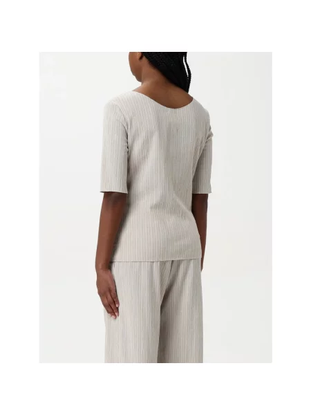 Bluzka Max Mara Leisure elegancka beżowa