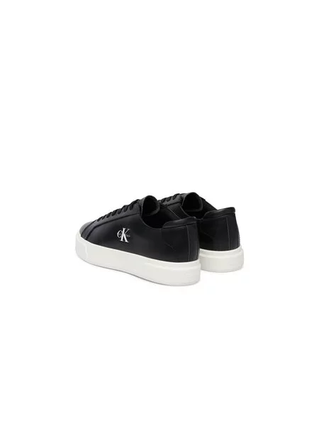 Tenisice Calvin Klein Basket Cupsole Laceup Lth Ml crna
