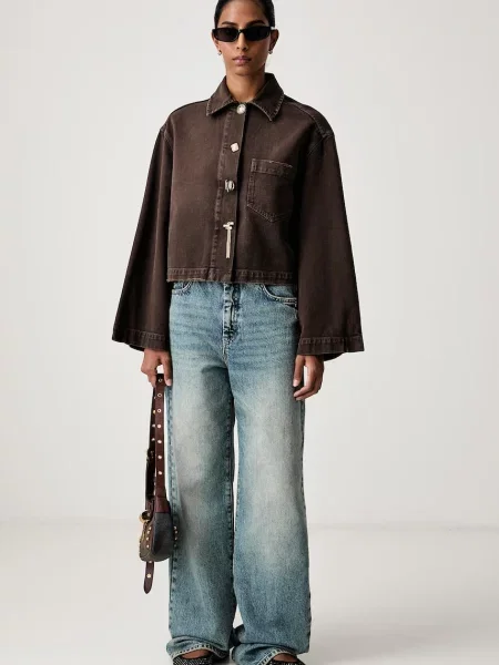 ViCOLO jachetă pentru femei din denim maro