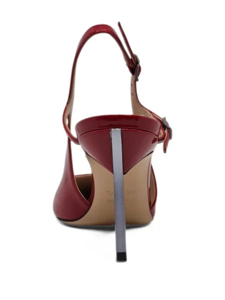 Pantofi cu toc Casadei slingback roșu