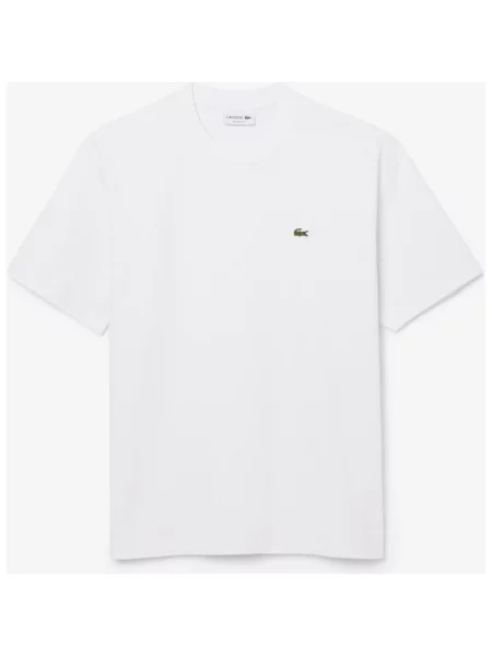Koszulka z krótkim rękawem Lacoste Heavy Cotton Jersey czysty XS biały