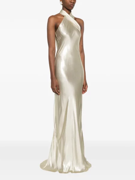 Maxi rochie maxi Galvan London cu gât halter de costum