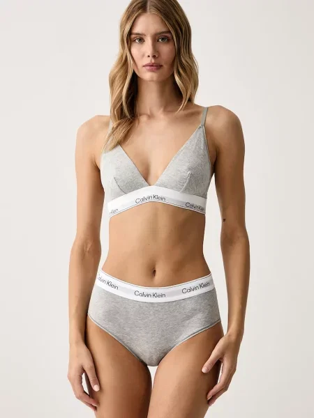 Calvin Klein Underwear podprsenka s bavlnou sivá