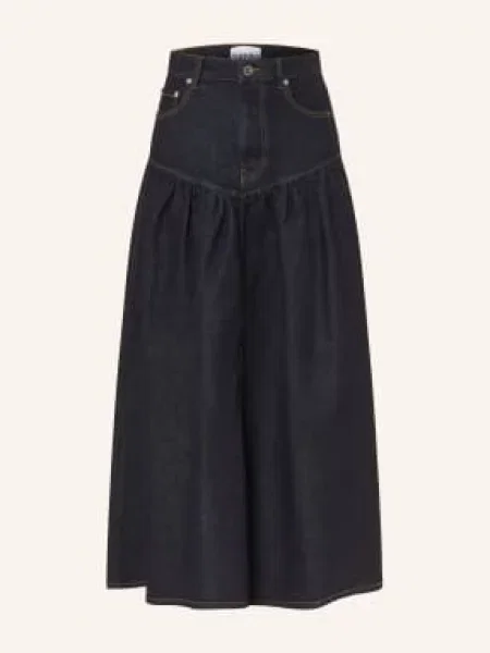 Ganni Spódnica Dżinsowa blau