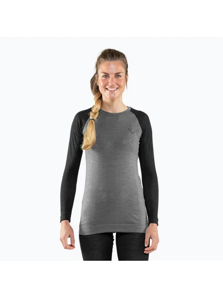 Pantaloni termici pentru femei DYNAFIT Tour Light Merino black out negru