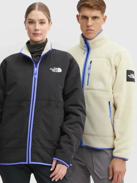 Яке с две лица The North Face TNF x Yinka Ilori преходен модел бежово