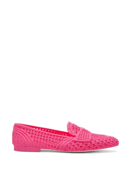 Pantofi loafer Casadei cu imagine roz