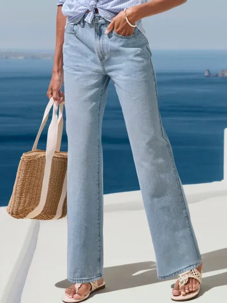 LASCANA Jeans deschis albastru