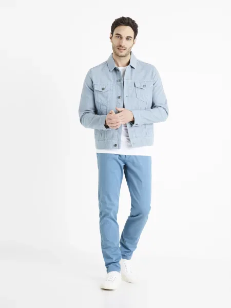 Pantaloni Celio albastru
