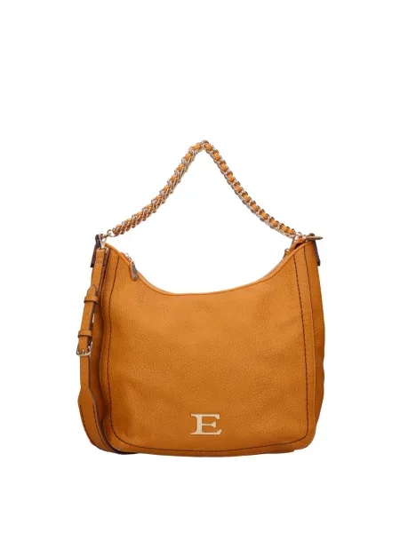 Torebka skórzana Ermanno Scervino skórzana brązowa