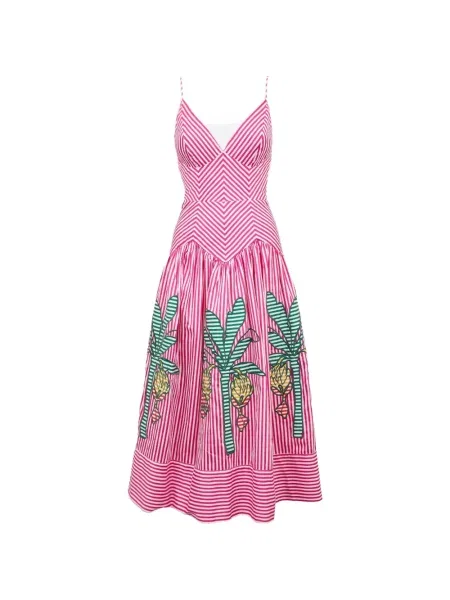 Rochie midi Farm Rio roz
