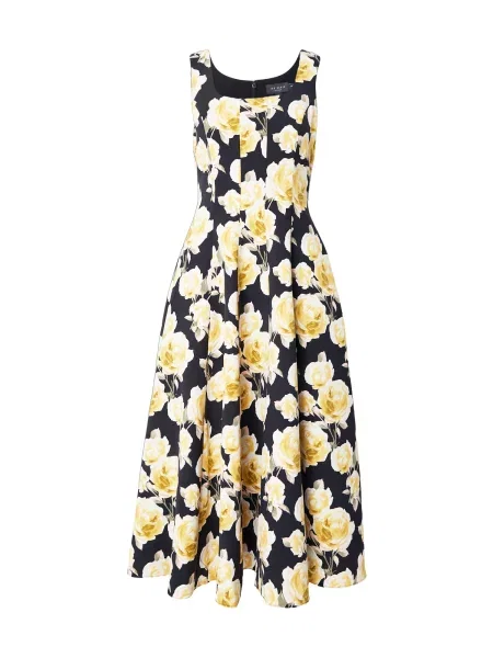 Ted Baker Rochie de cocktail DENNYA galben miere / kaki / negru alb