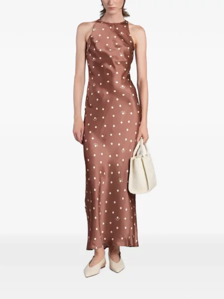 Rochie maxi Mc2 Saint Barth cu buline maro