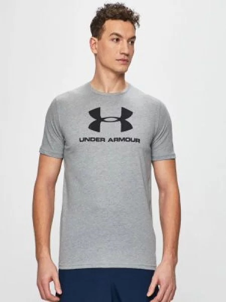 Тениска Under Armour с принт сиво