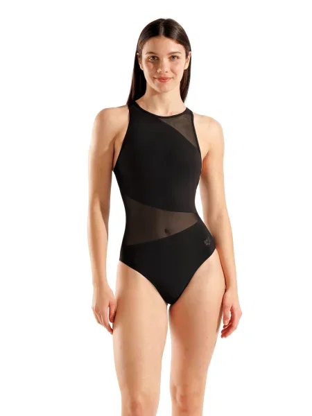 ARENA Costum de baie întreg MESH VENT BACK' negru