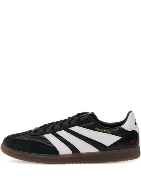 Sneakerși Adidas Campus cu imagine alergare din piele de căprioară negru