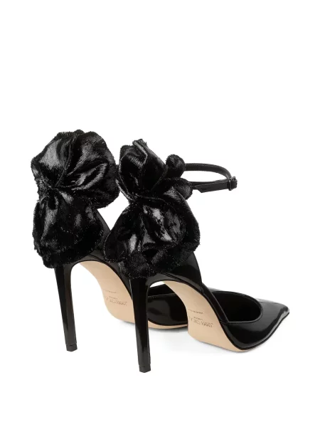 Pantofi cu toc Jimmy Choo cu funde negru
