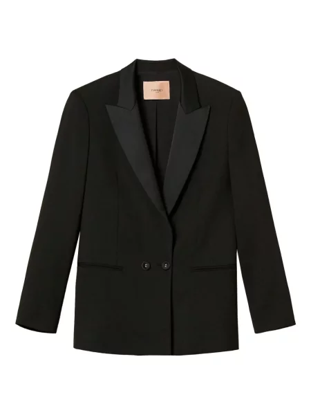 Sacou Twinset lung negru