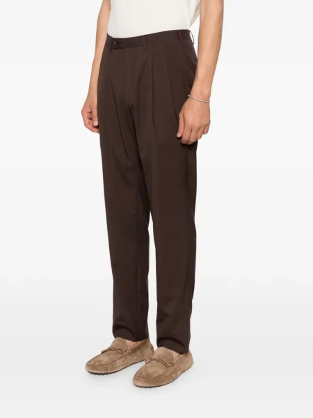Pantaloni Corneliani plisate maro