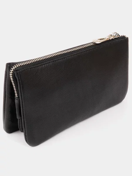 Кожаный клатч St Leather Accessories черный