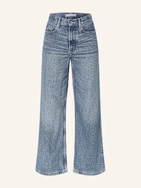 Tommy Hilfiger Jeansy Wide Leg Lana blau niebieskie
