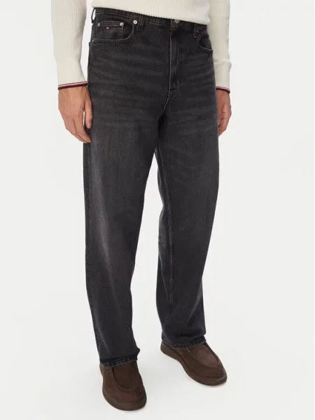 Jeansy Tommy Jeans černé