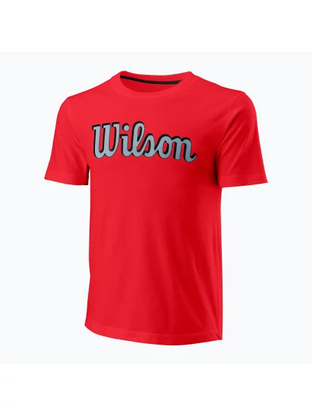 Мъжка тениска Wilson Script Eco Cotton Tee wilson red червено