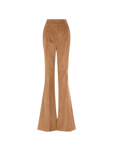 Pantaloni Gabriela Hearst de catifea cord evazate maro