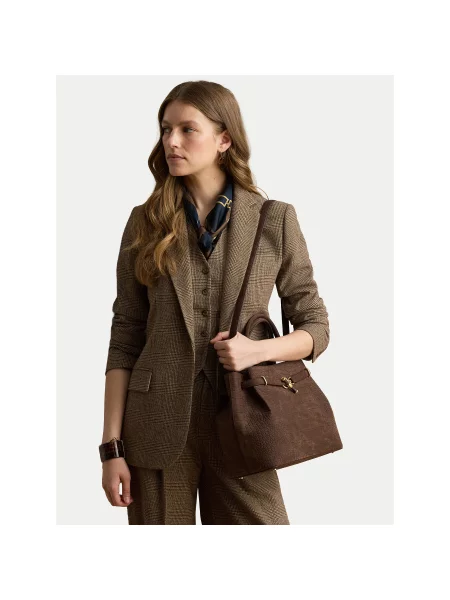 LAUREN RALPH LAUREN Rankinė Tamsiai ruda