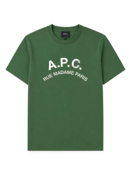 Tricou A.p.c. cu imagine verde