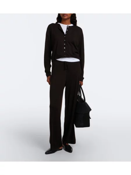 Cardigan Leset de lână maro