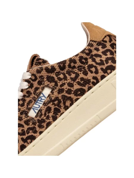 Sneakersy Autry brązowe