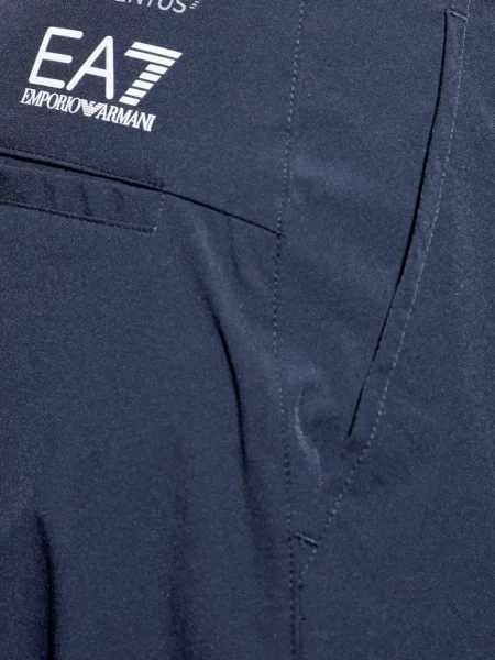 Κωνικό παντελόνι Ea7 Emporio Armani με σχέδιο μπλε